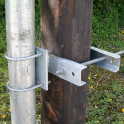 Wooden Pole Channel Bracket